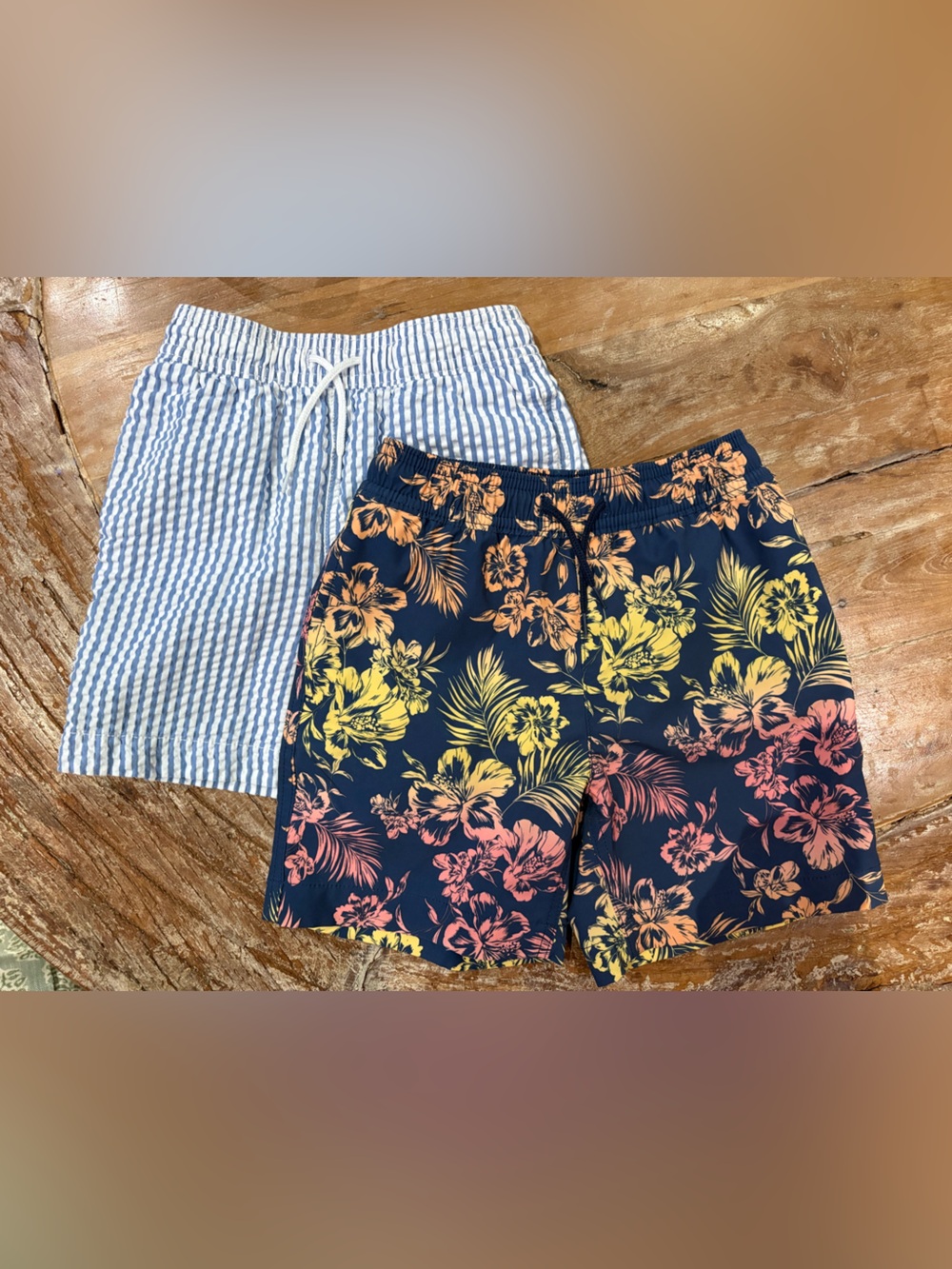 Set of 2 JCrew Crewcuts Size 6 Swim Trunks